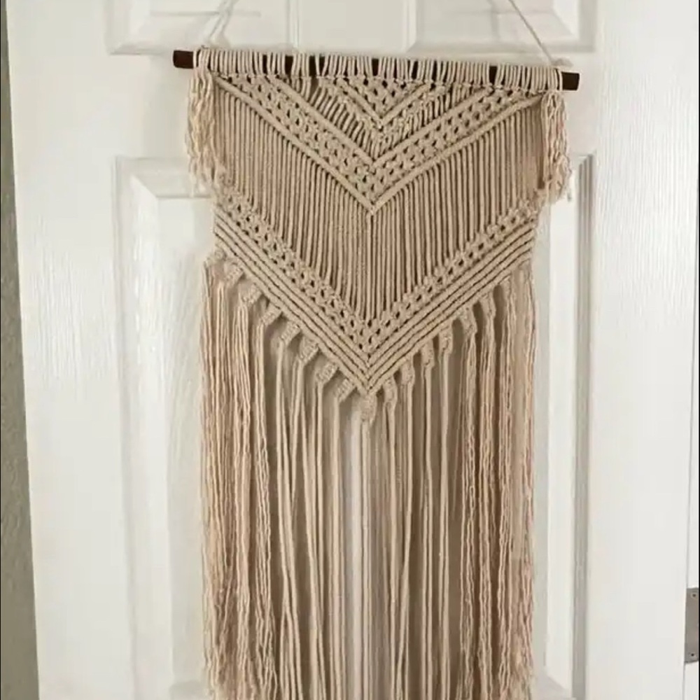 Home decor Cream Macramé Wall Hanging